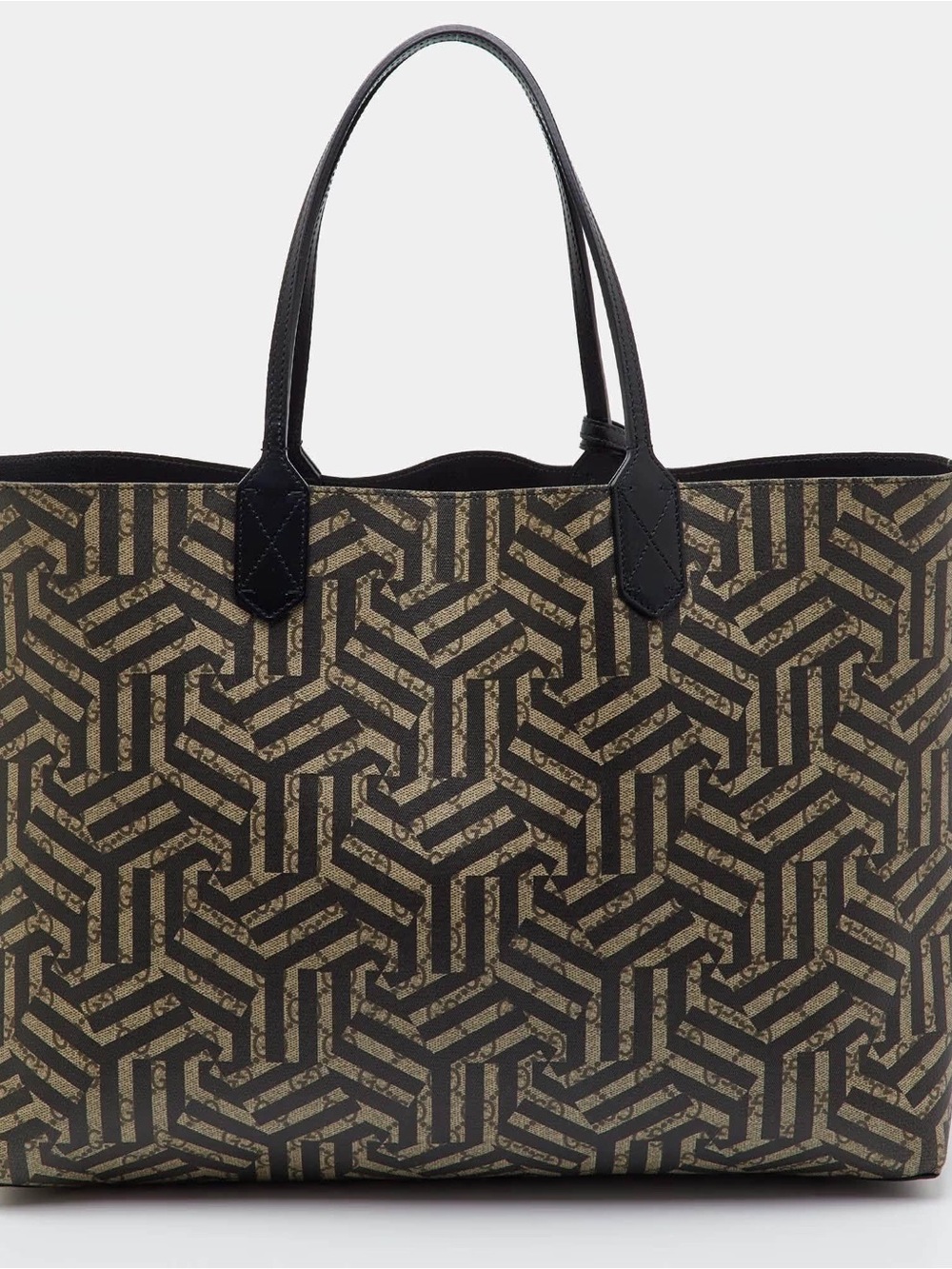 Gucci GG Caleido Reversible Medium Tote – Beige & Black